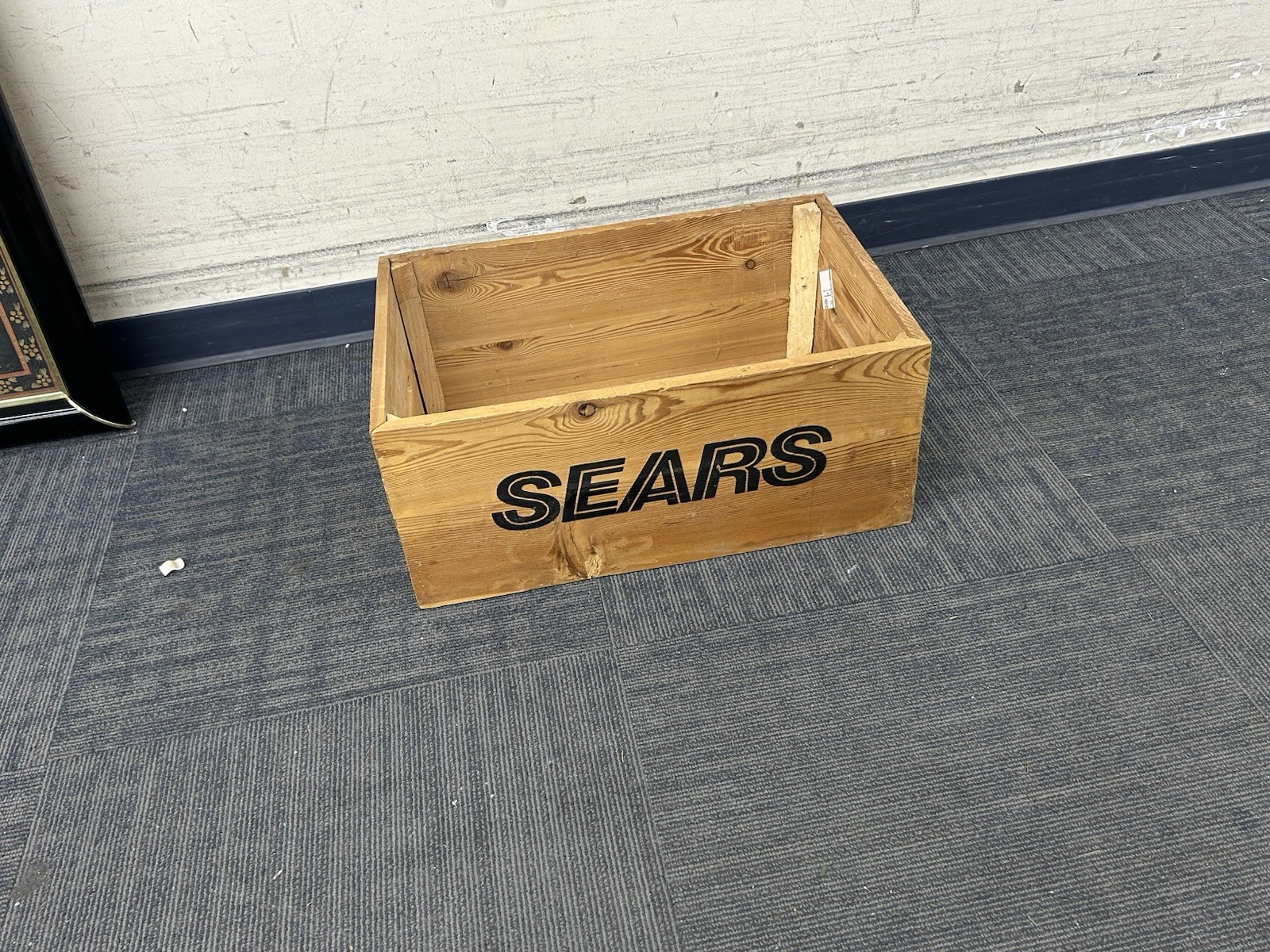 Rare SEARS Wooden Box Crate Store Display 24” X 16” X 10.5”