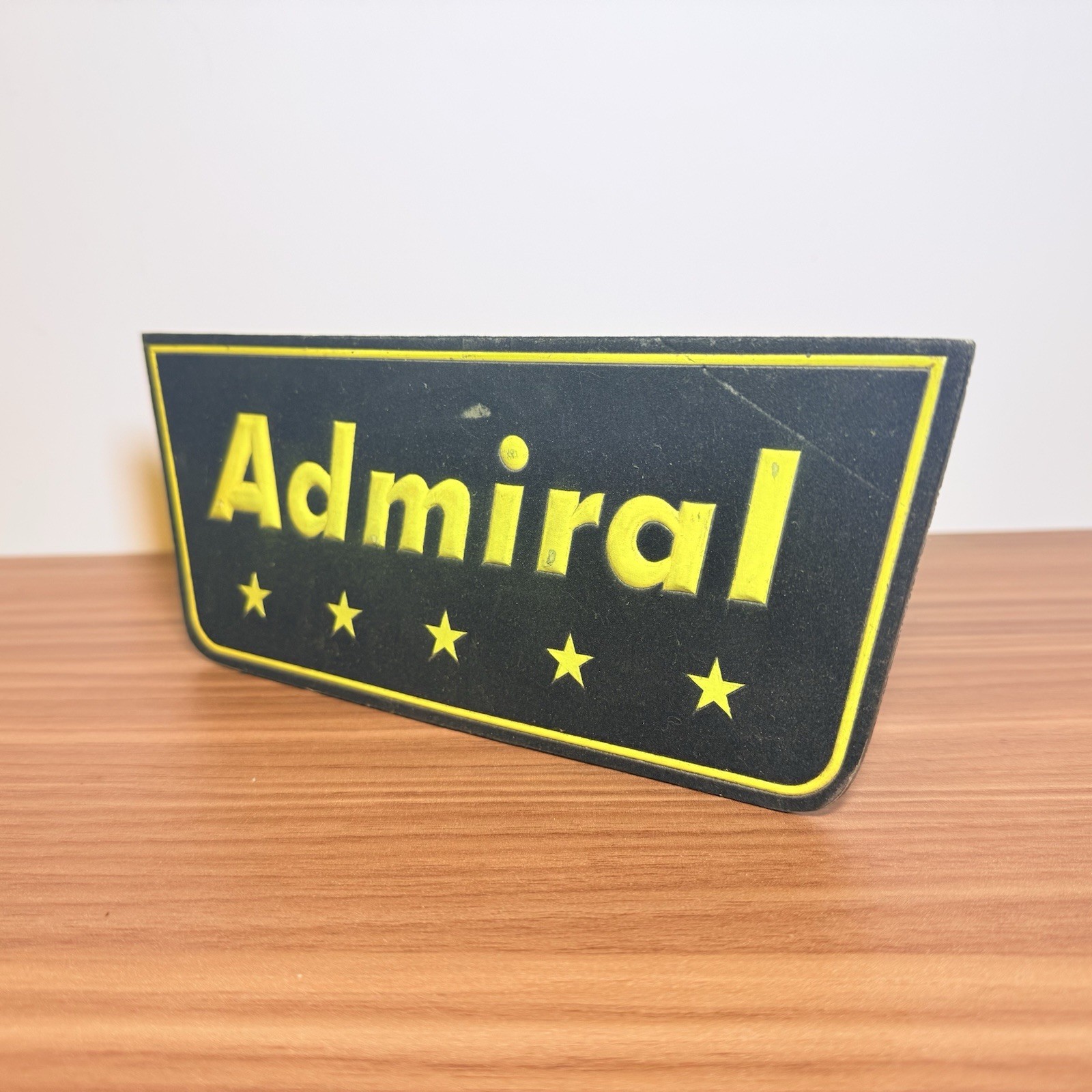 VINTAGE RADIO TV ADMIRAL CARDBOARD ADVERTISING CARD 1950s RARE SIGN