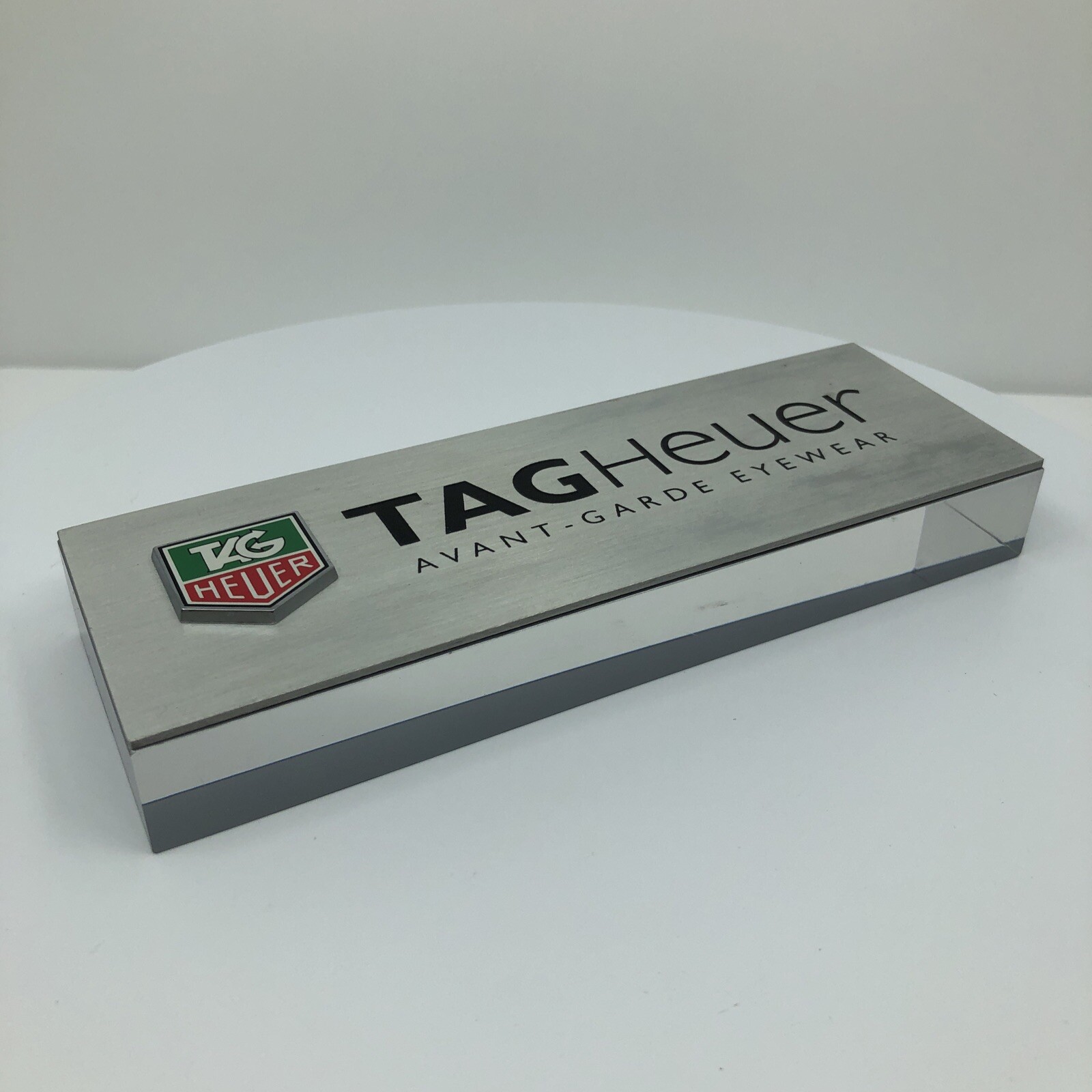 Tag Heuer Avant Garde Eyewear Display Logo Plaque Logo DISPLAY Piece Sign