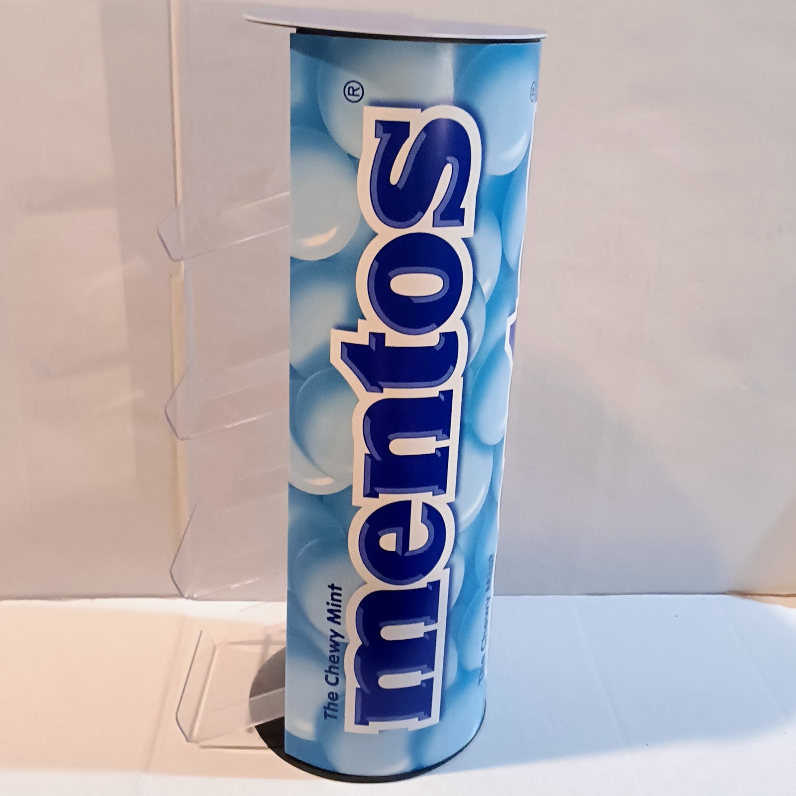 Mentos Store Countertop POS Display-4 Tiered Acrylic Shelves-Advertising-Candy