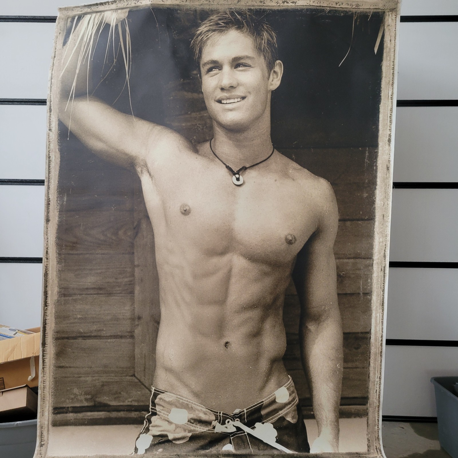 Vintage Hollister 6x8ft Store Wall Decor Mall Display Canvas Poster Abercrombie