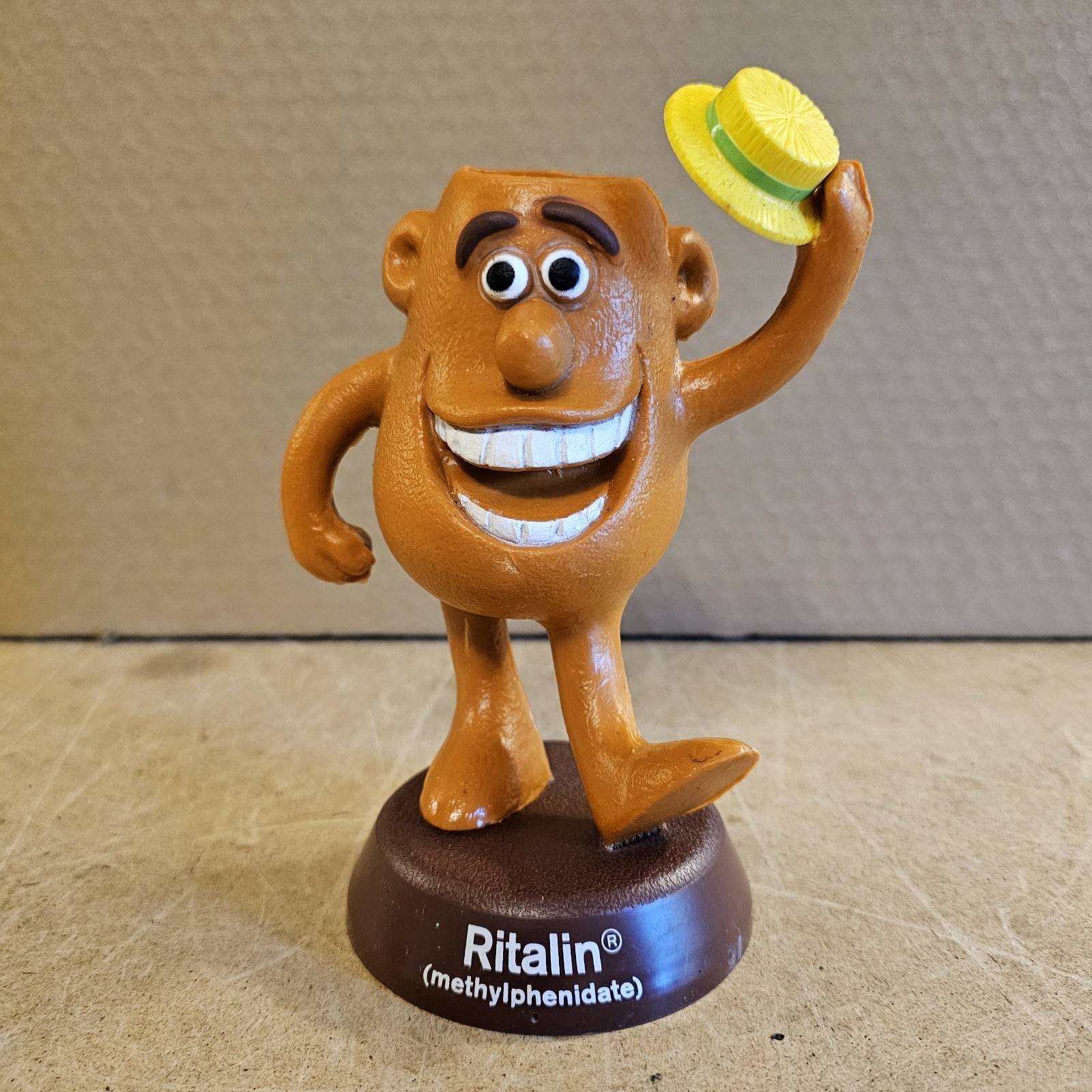 Advertising Ciba Pharmaceuticals Ritalin Man Plastic Figure 1970s