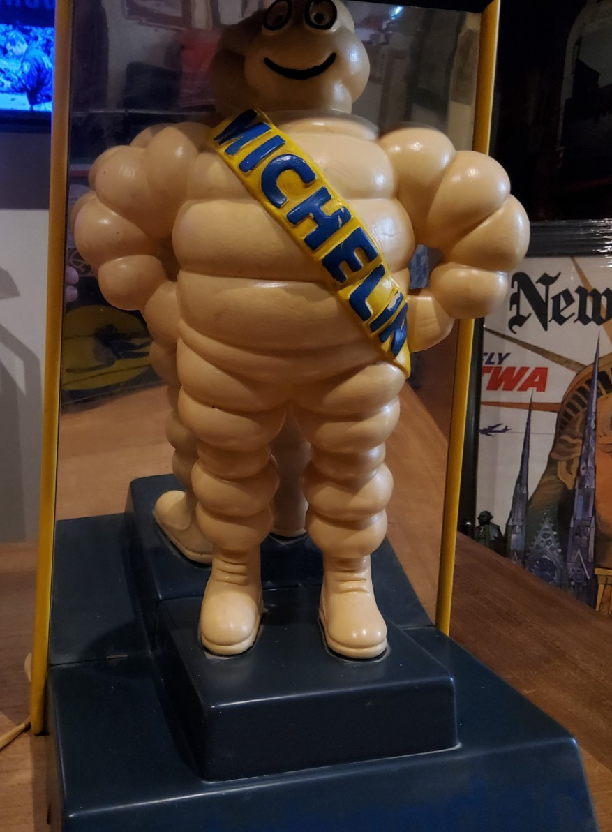 ORIGINAL BIBENDUM MICHELIN GARAGE LAMP 1970’S (RARE)