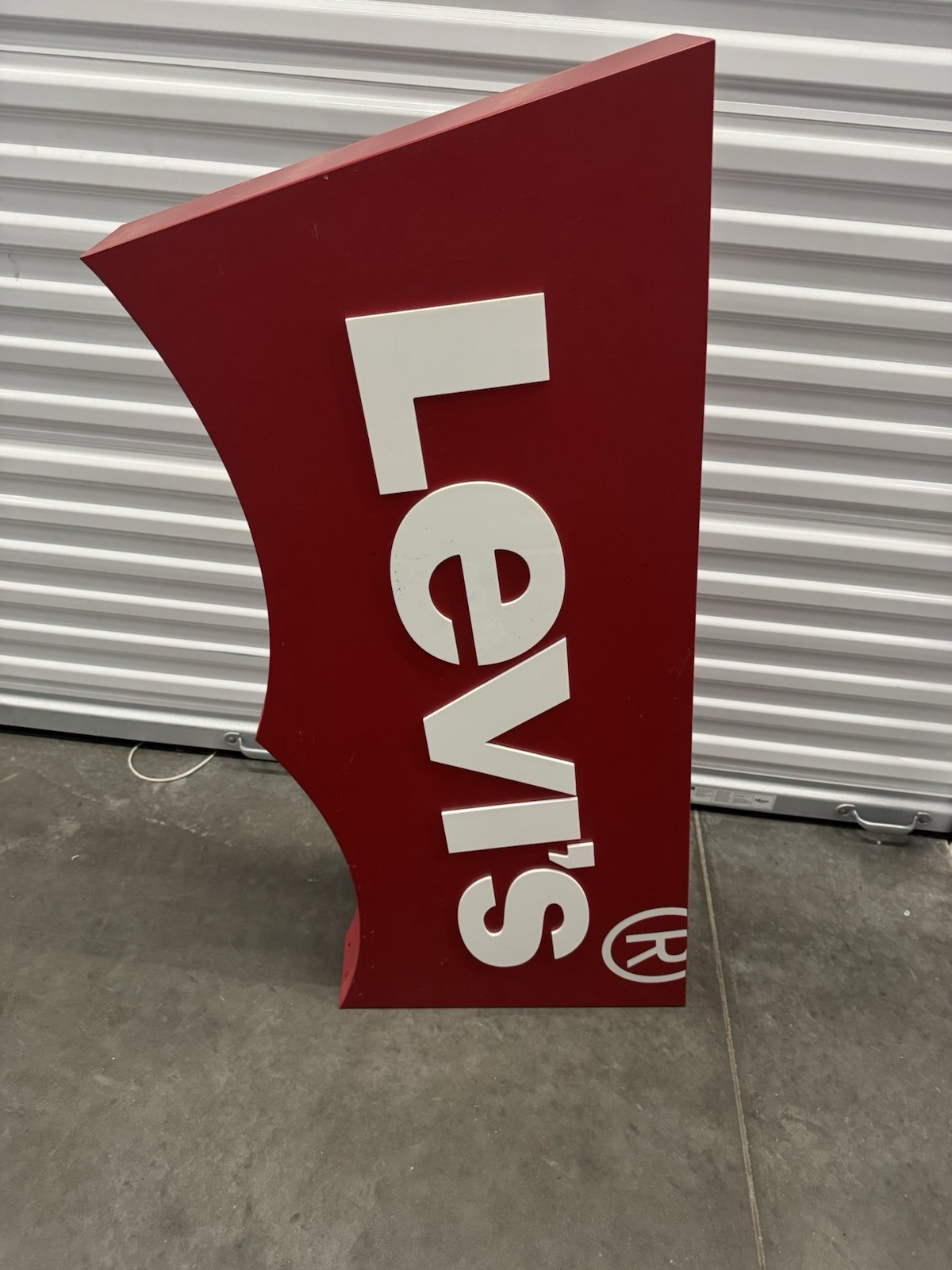 Huge 4ft Vintage Levi’s Jeans Store Display Sign 3D Raised Letter Batwing Large