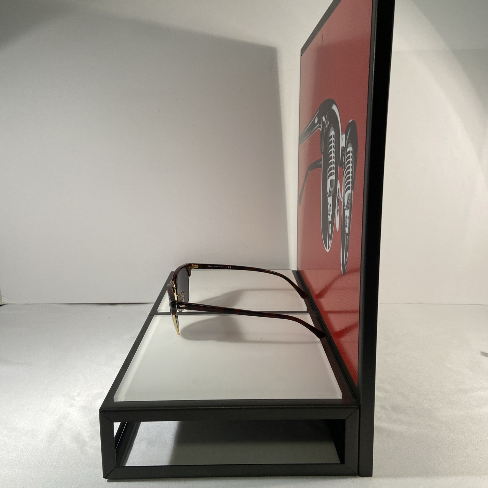 Ray-Ban Sunglasses Advertising Display Logo Sign Point Of Sale 15″x14” Man Cave