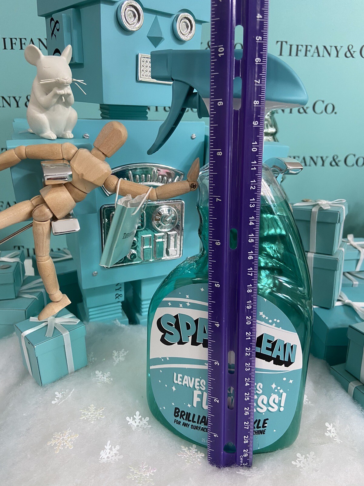 Tiffany&Co Spray Bottle Display SPARKLEAN Store Window Advertising Prop 10” RARE