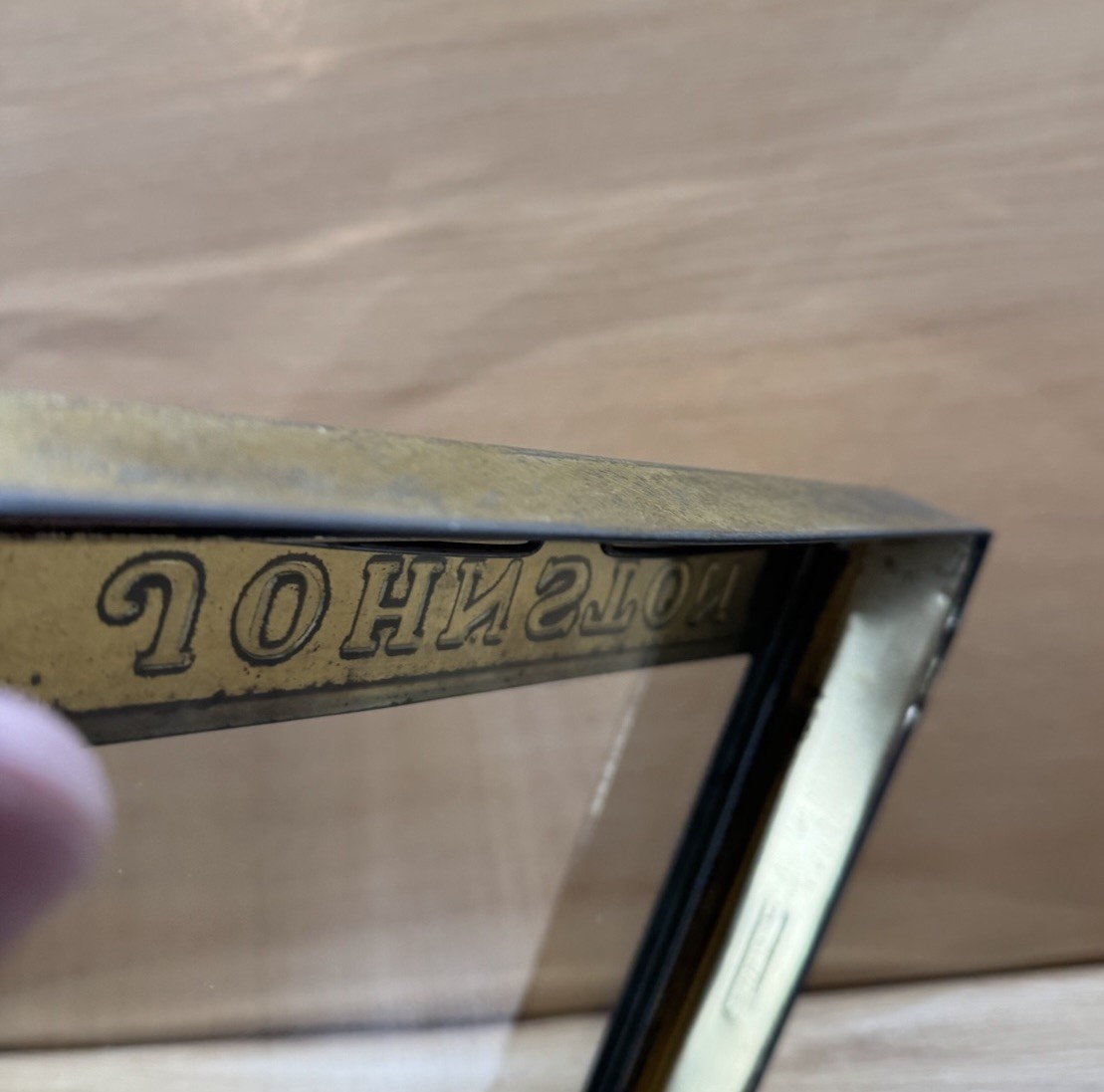 Antique Vtg Johnston Cookies Store Display Case Glass Advertising Box Cover