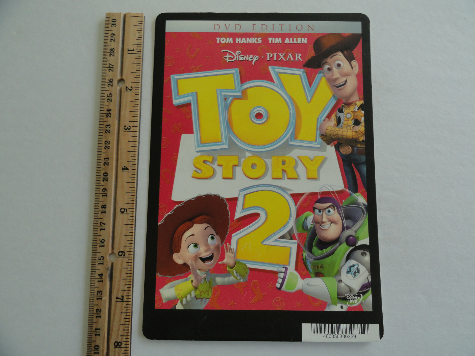 TOY STORY 2 – DISNEY – TOM HANKS – BLOCKBUSTER VIDEO BACKER CARD 5″X8″