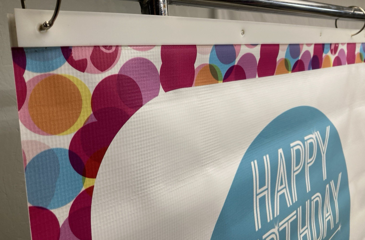 Barbie Vinyl Banner Set Toys R Us Store Display Signs Set of 2 Happy Birthday