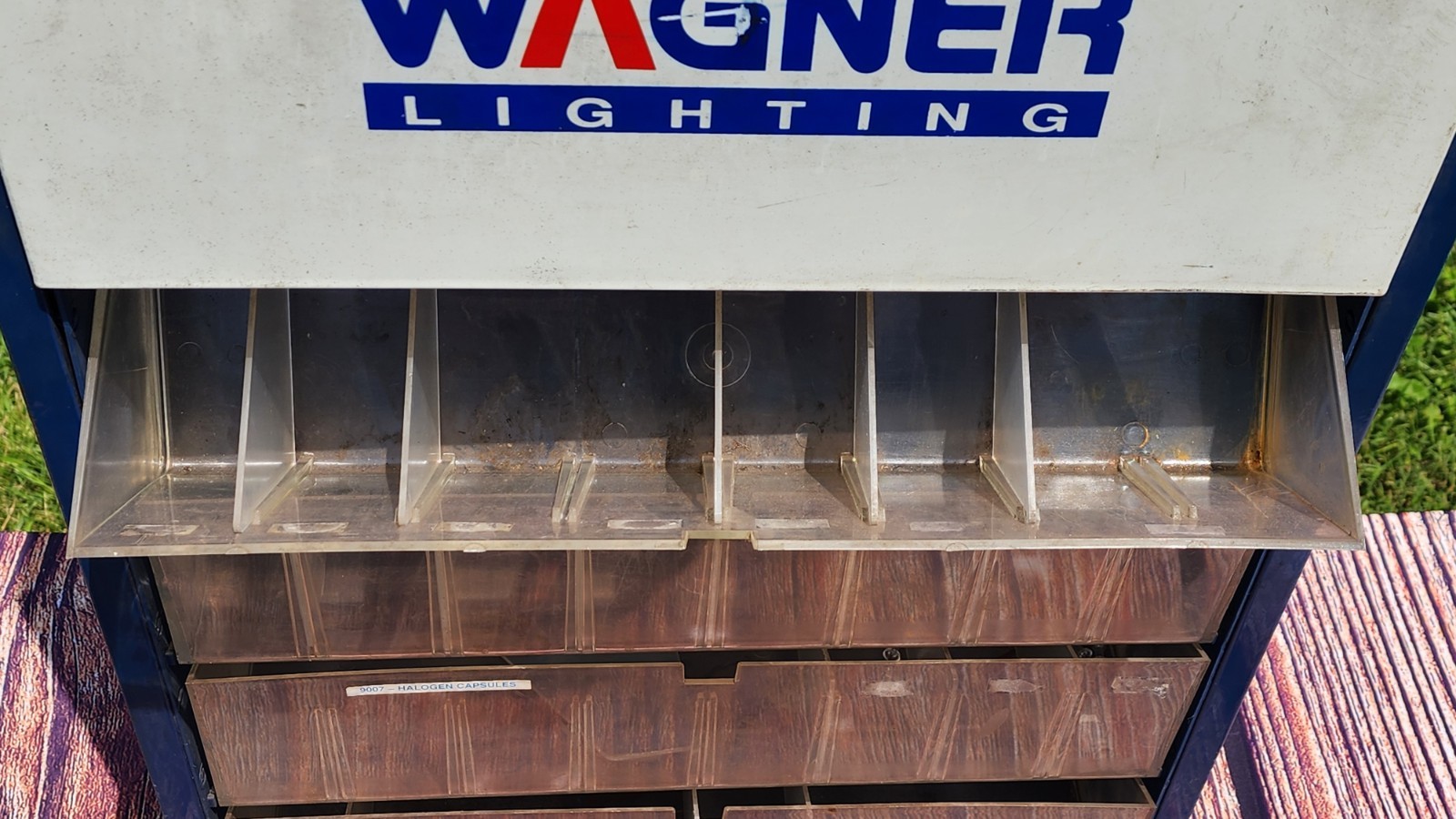 Vintage Wagner Lighting Display Wall Cabinet