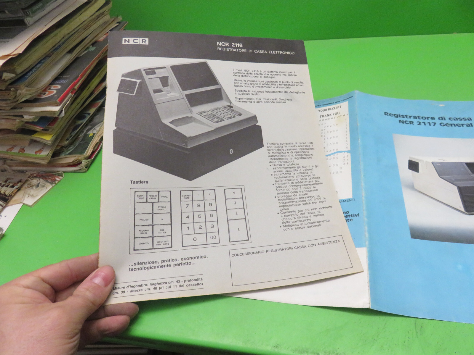 NCR Vintage Electronic Cash Register Advertising Leaflet NCR 2117