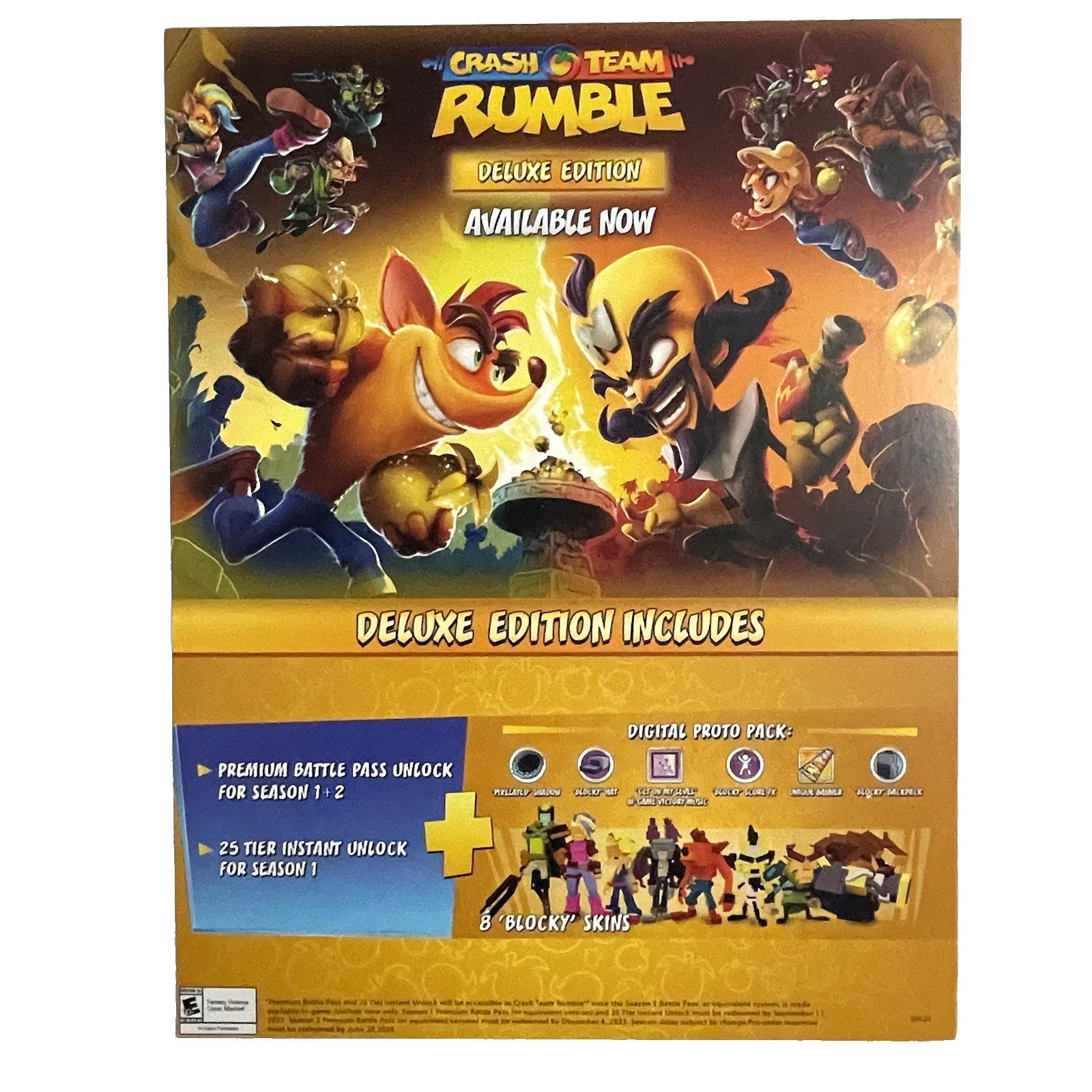 Lot of 5 Video Game Promo Lobby Cards 8.5″ x 11″ XBOX, PS5, Nintendo Switch