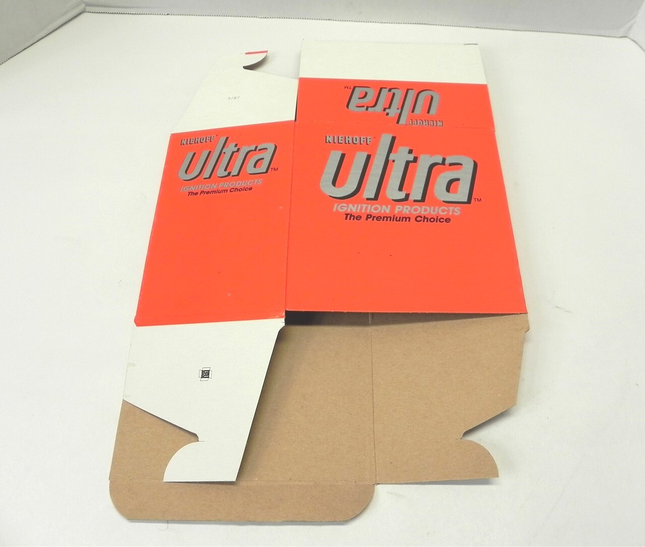 VINTAGE NIEHOFF ULTRA IGNITION PARTS DISPLAY BOX *BOX ONLY* #17U 6.25″x4″x6″ NEW