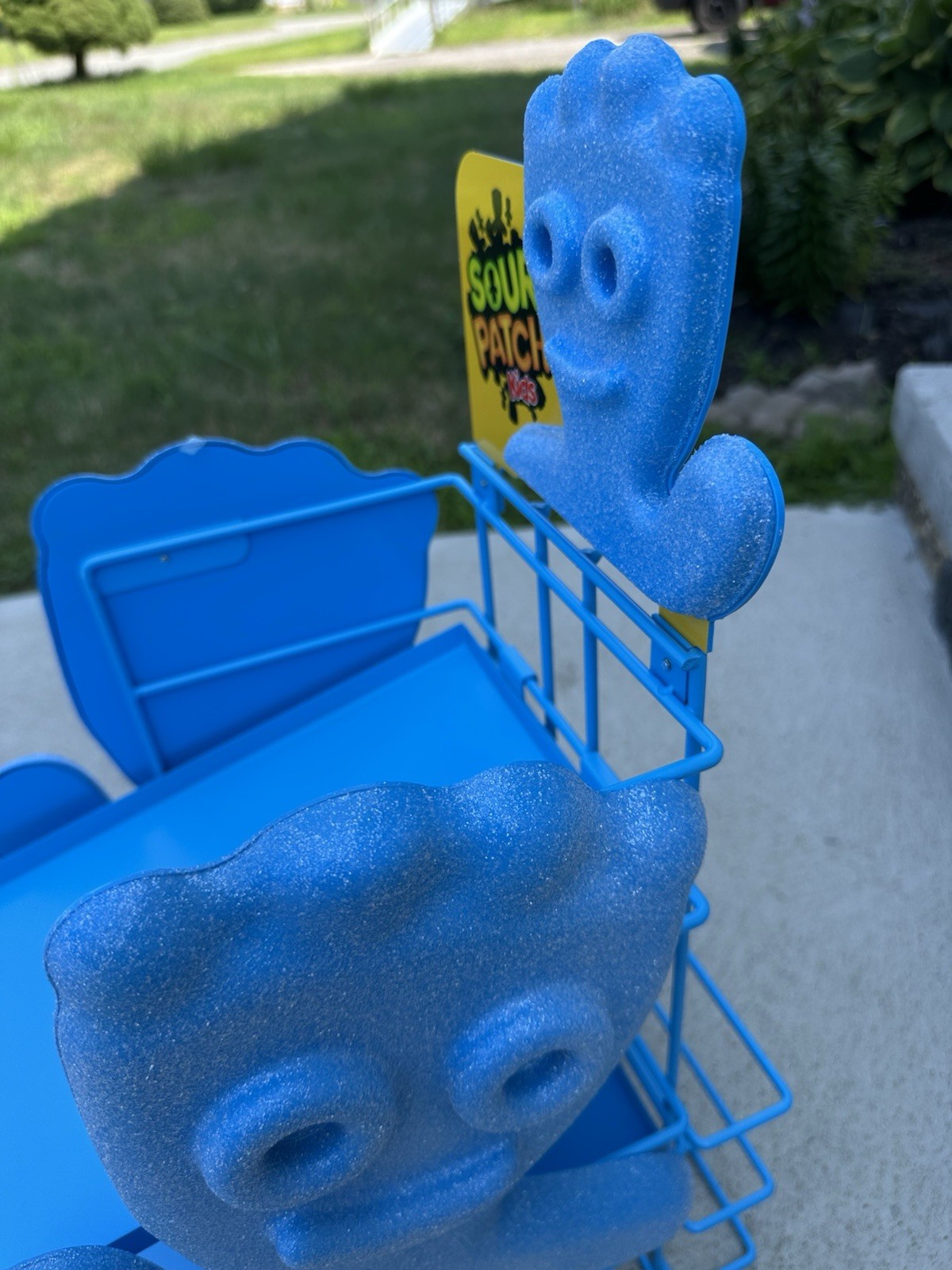 Sour Patch Kids Candy Countertop Store Display – Blue Metal Wire Shelf Rack