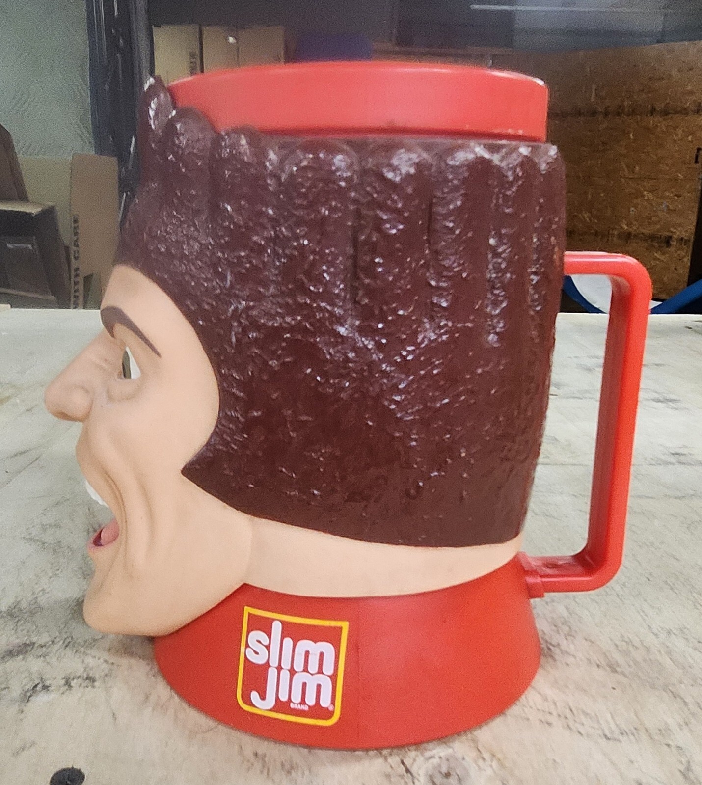 slim jim advertising store display large mug