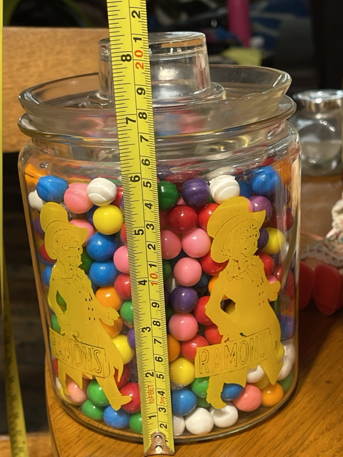 VTG Ramon’s The Little Doctor Laxative Pills Counter Store Display Jar W/Lid