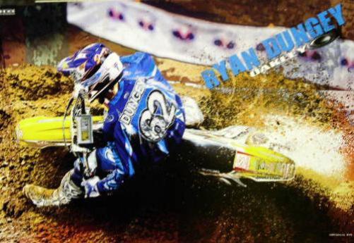 OAKLEY 2007 RYAN DUNGEY MOTO-X promotional poster XLG Flawless NEW old stock