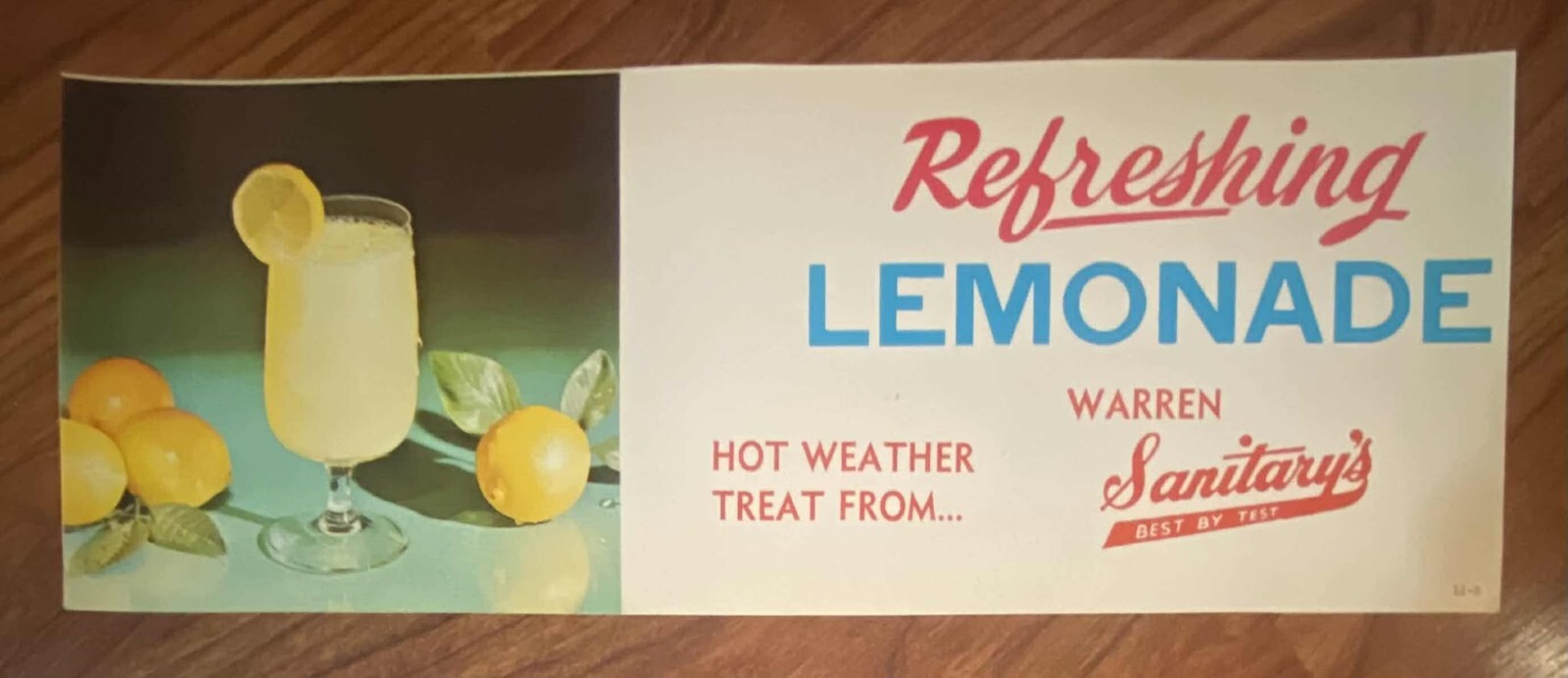 Vintage & Unused MCM 1960s Lemonade Advertising Poster – Sanitary Dairy