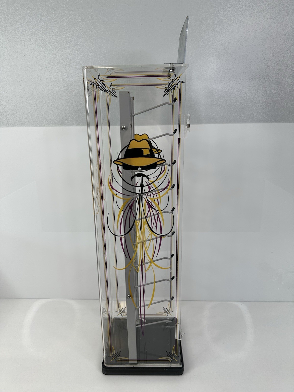 Rare Vintage Lowrider Magazine Sunglasses Retail Display Case Rack Clear USA