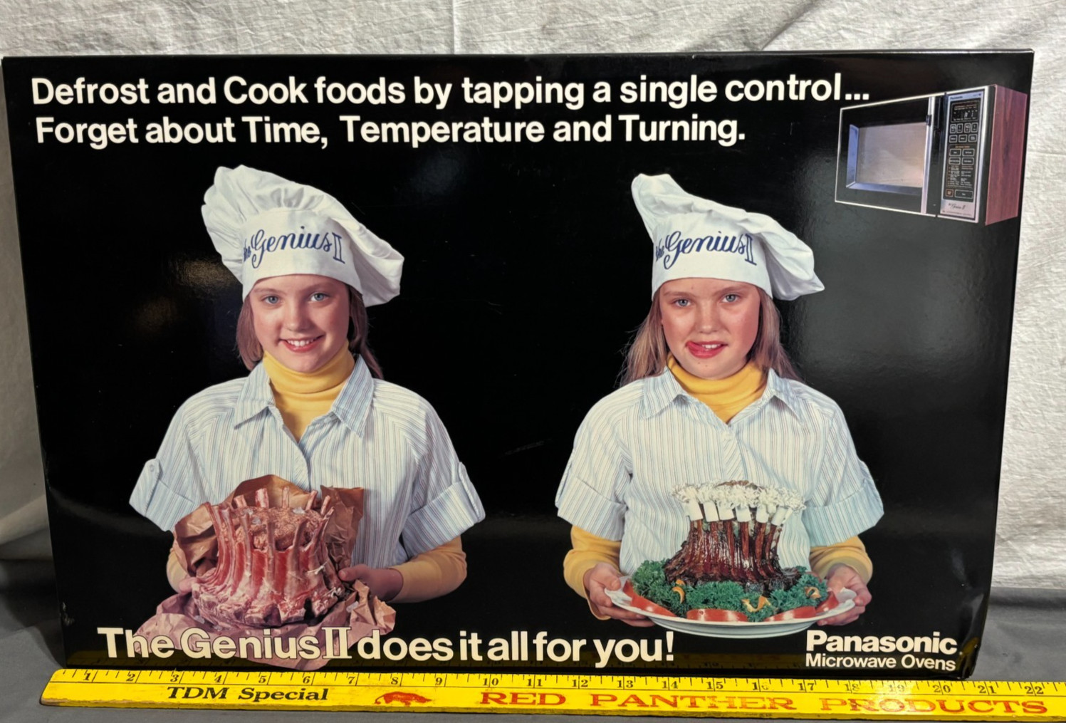 1970s PANASONIC GENIUS II Microwave STORE DISPLAY Advertising SHINING GRADY GIRL