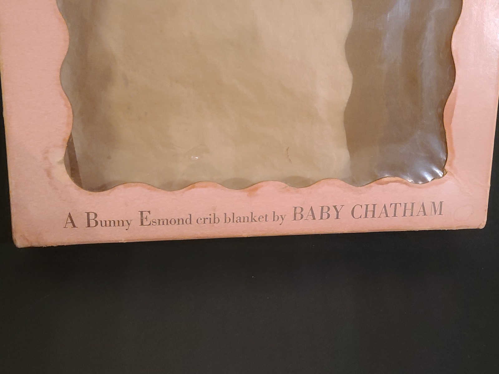 EMPTY BOX ONLY Vintage Baby Chatham Crib Blanket Advertising Display EMPTY BOX