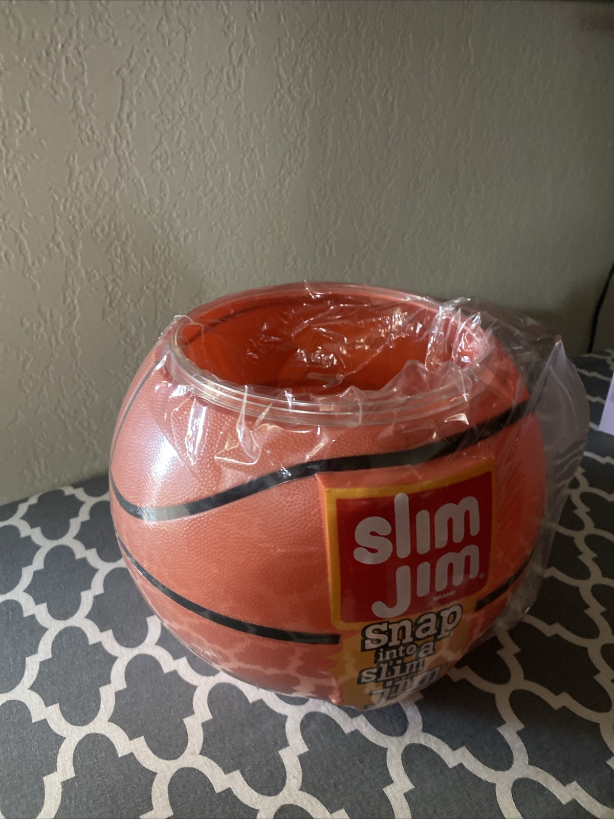 Slim Jim Plastic Basketball NBA Playoff Party Dip Bowl Store Display Mug