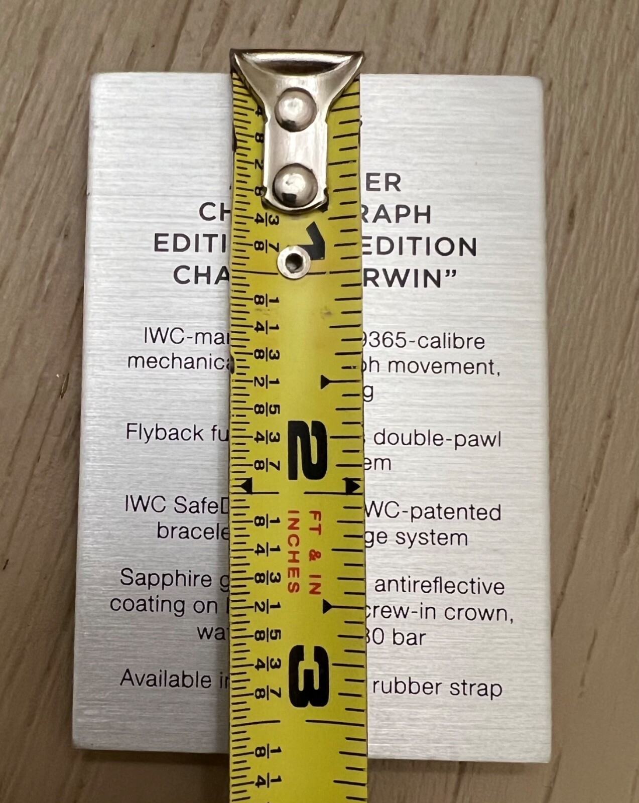 NEW IWC WATCHES AQUATIMER DEALER’S ALUMINUM DISPLAY SIGNS PLAQUES x 5 Collectors