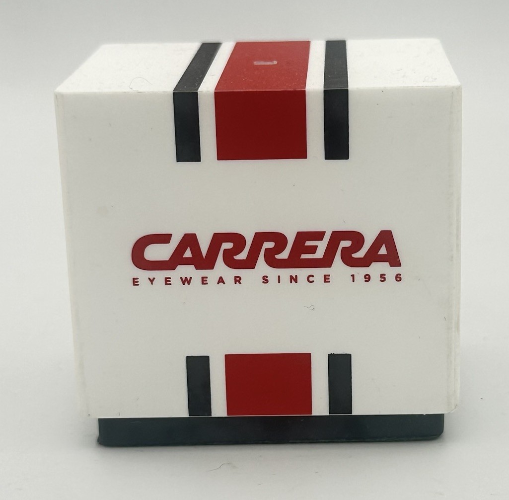 Carrera Eyewear Since 1956 Store Display Cube Sign Plaque 2.25” x 2.25” x 2”
