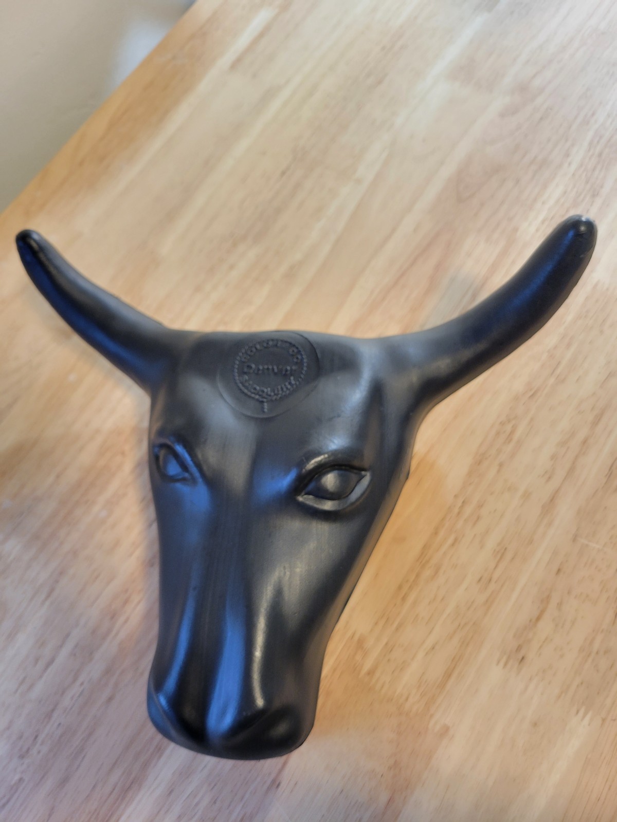 Denver Colorado SADDLERY display ad Cowhead w/mounts Decor Western