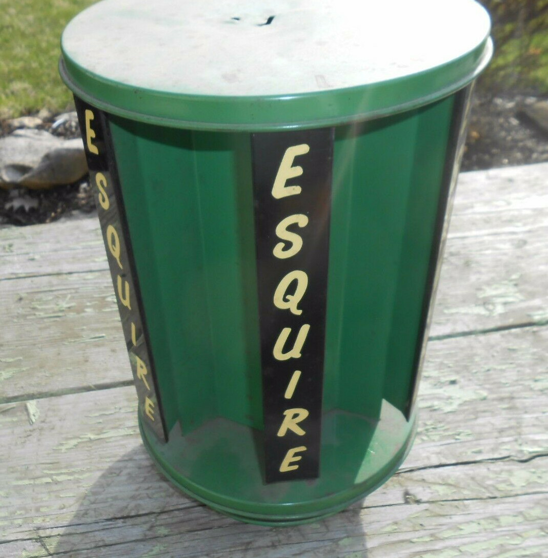 Vintage ESQUIRE Boot Polish Cream Advertising Display Rack Sign ORIGINAL