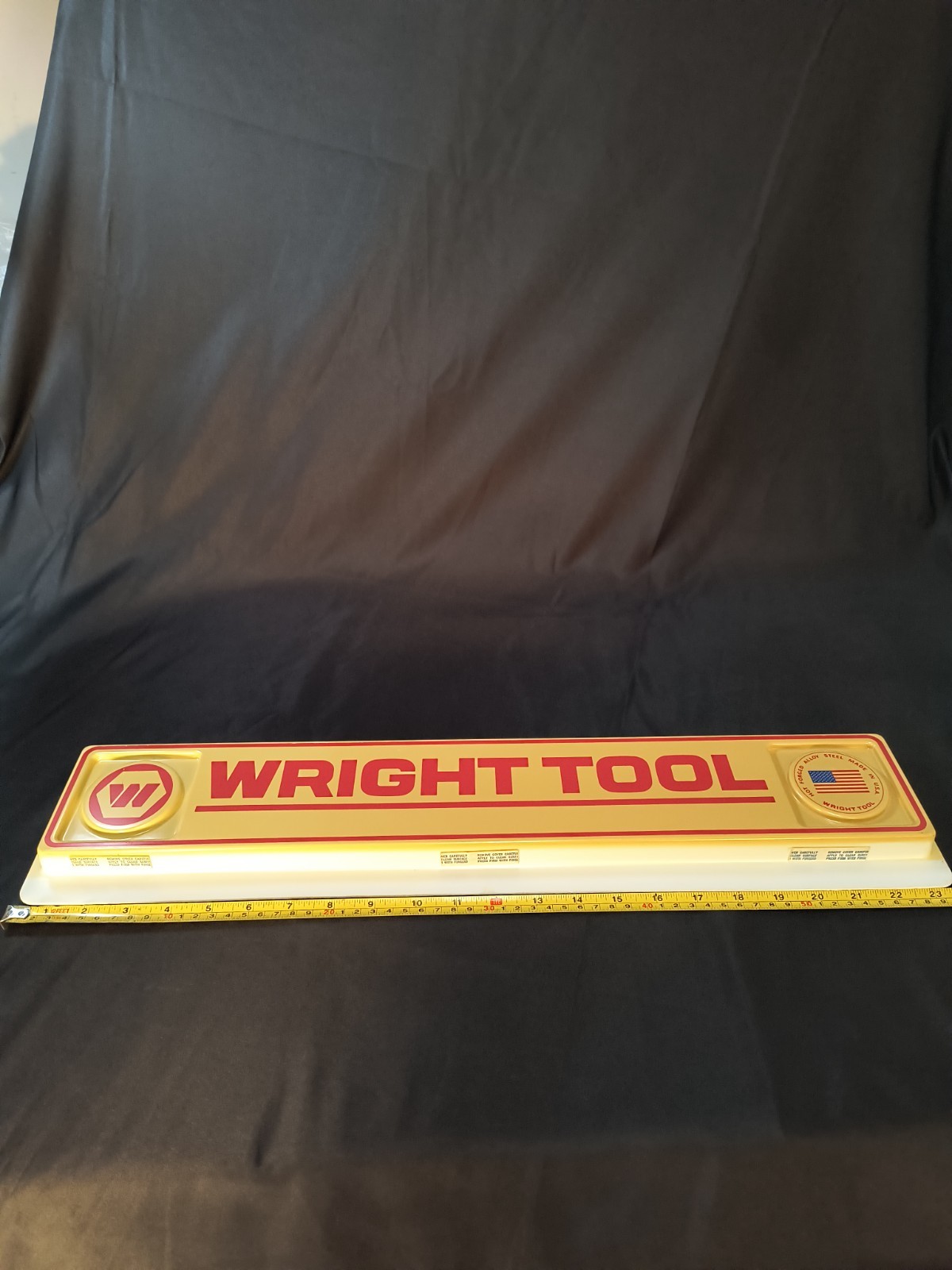 Wright Tool Sign Hot Forged Allow Steel Hardware Store Advertising Display READ