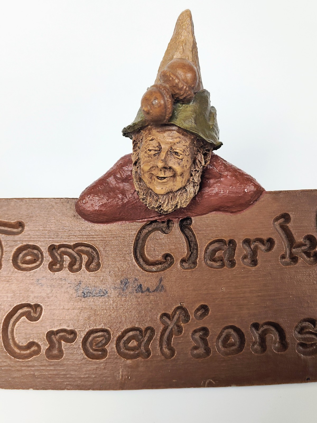 1983 Tom Clark’s Creations *PEN SIGNATURE* ADVERTISING SIGN Store Display Gnome