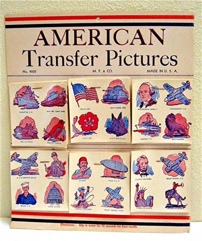 Vintage 1 Cent American Transfer Picture 144 Tattoo Display Japan Old Stock