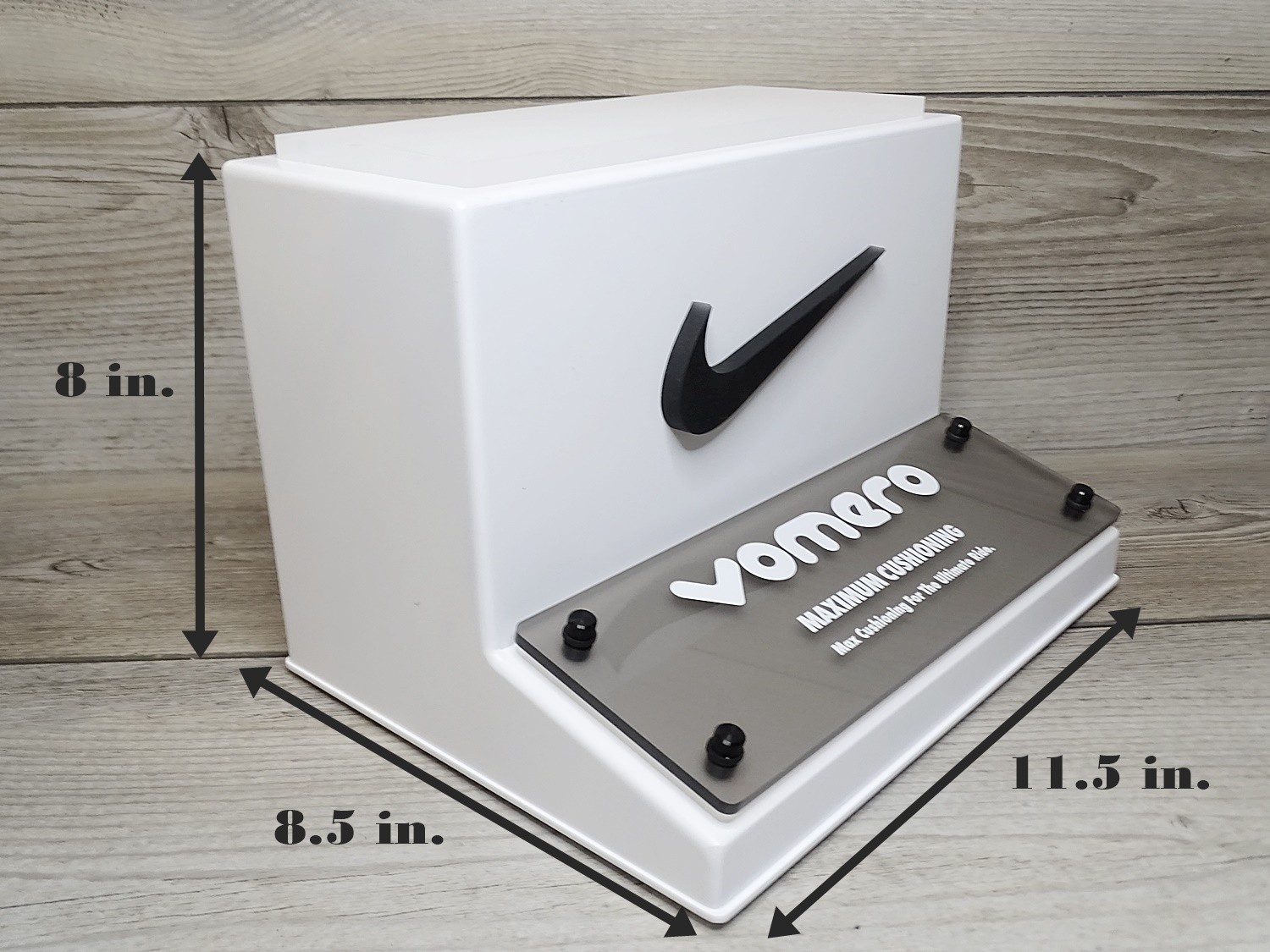 Nike VOMERO Promo Store Display Riser Stand Swoosh Logo Rare Limited