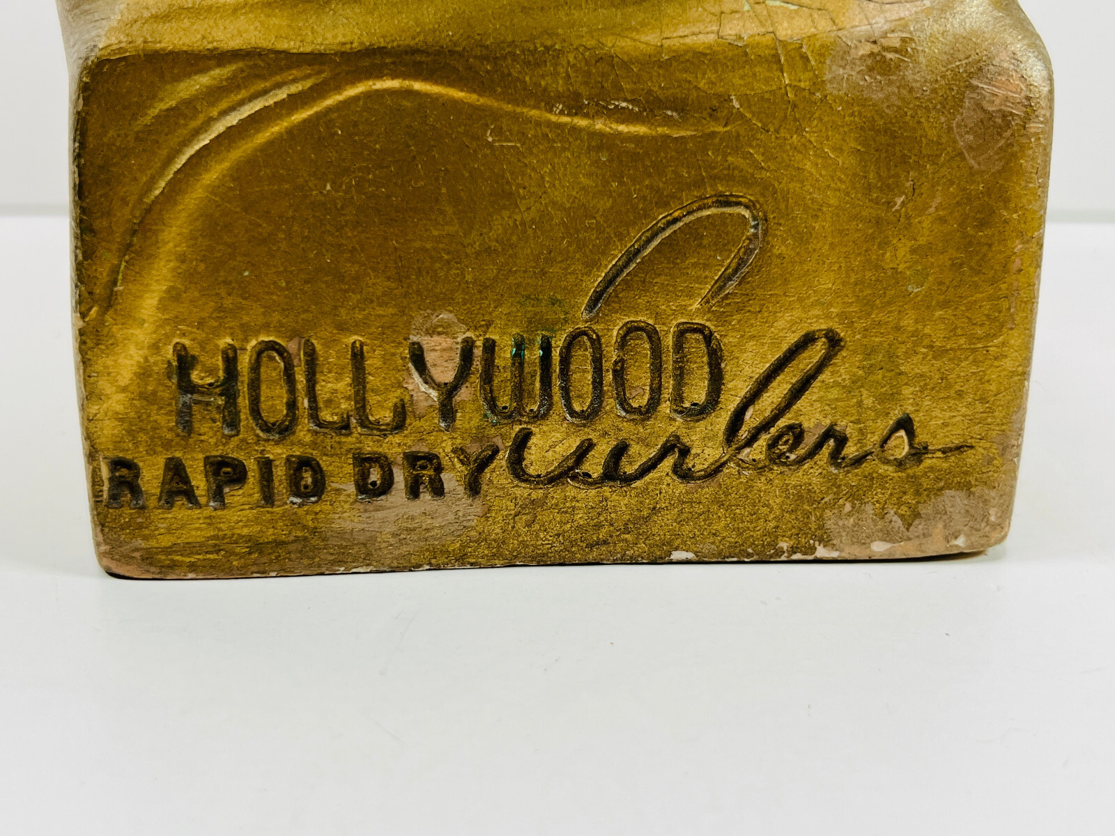 RARE 20’s Hollywood Rapid Dry Curlers Gold Store Advertising Display Mannequin