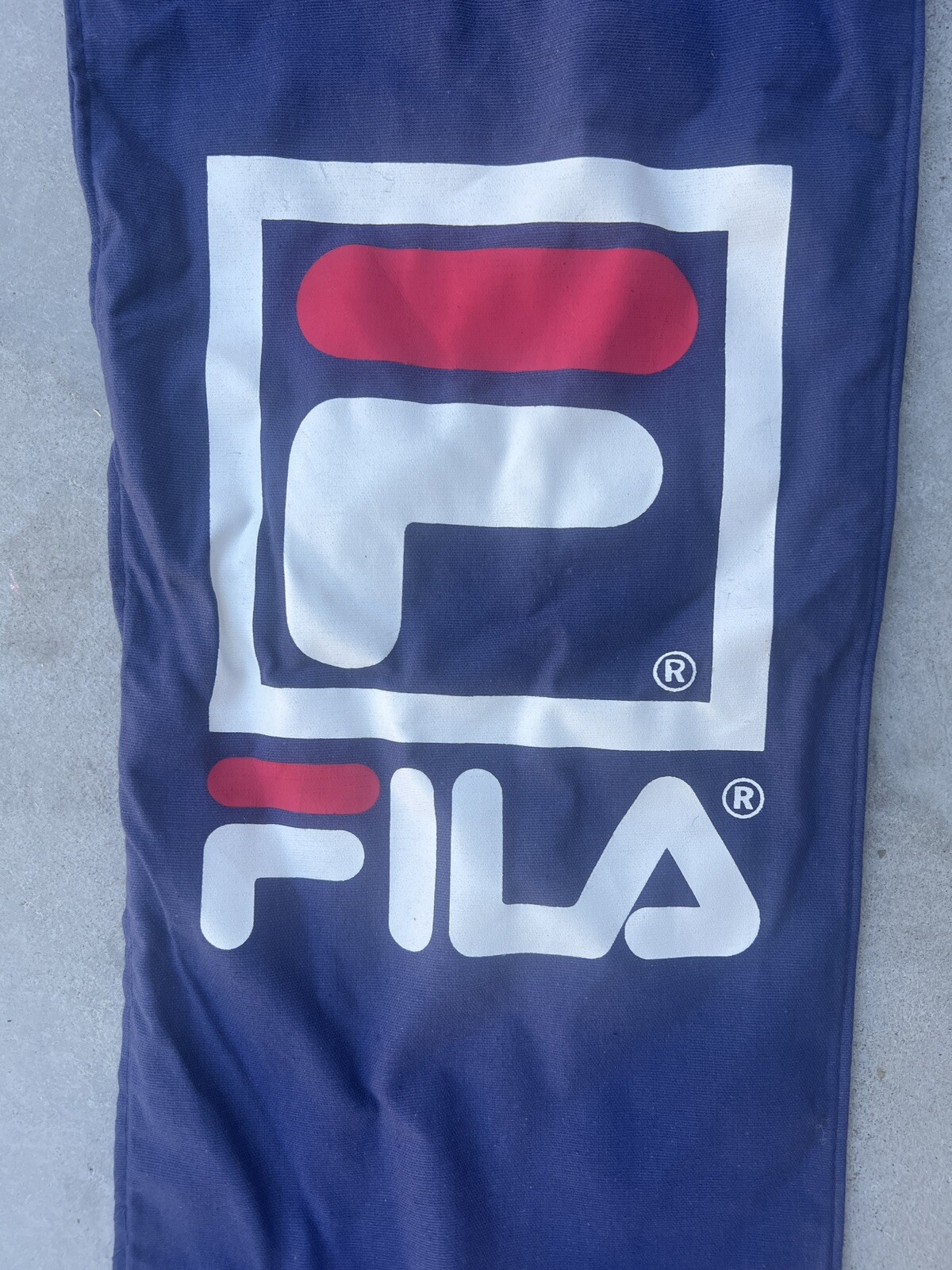 Vintage RARE 90s 5ft FILA Shoe Store Display Slat Wall Banner Basketball Tennis