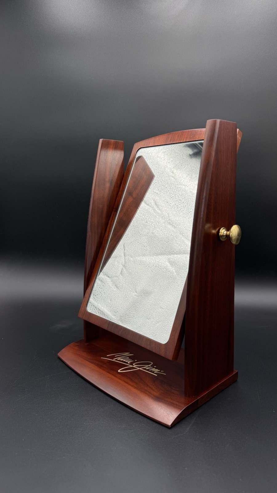 New Maui Jim Countertop Wood Mirror 14 Inches