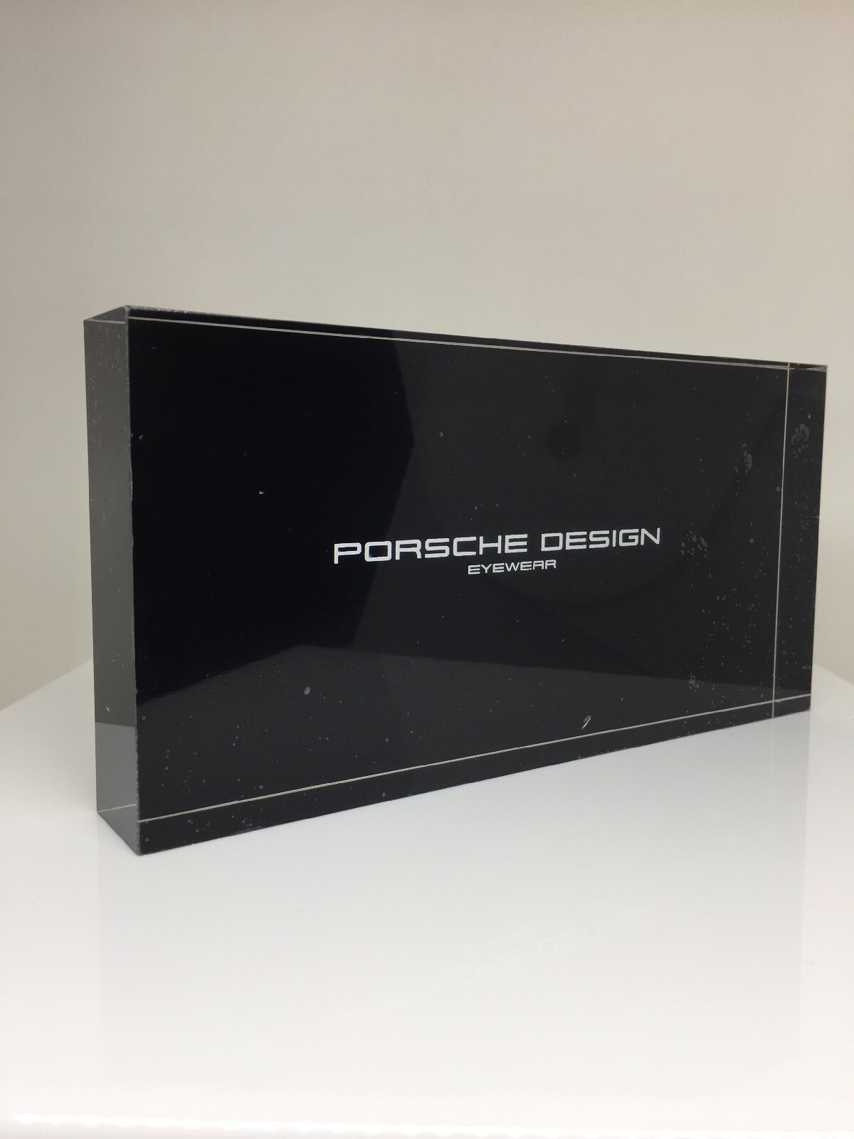 New Porsche Design Eyewear Display Logo Sign Countertop Dealer Logo Plaque Stand