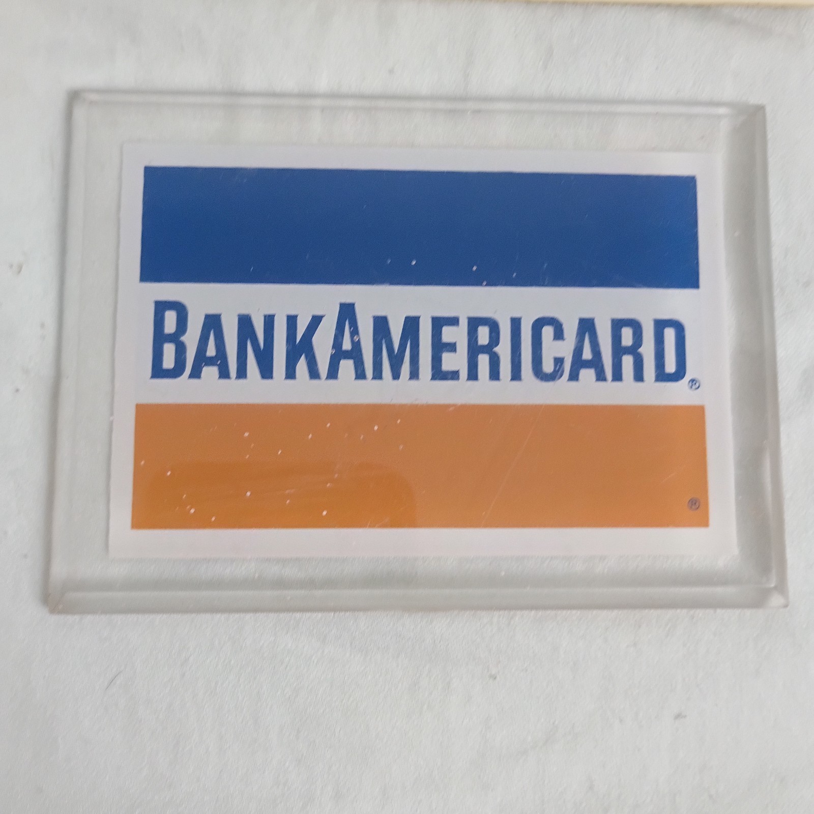 Vntg Lot Bank Of America 1960’s BankAmericard Countertop Display Advertisement