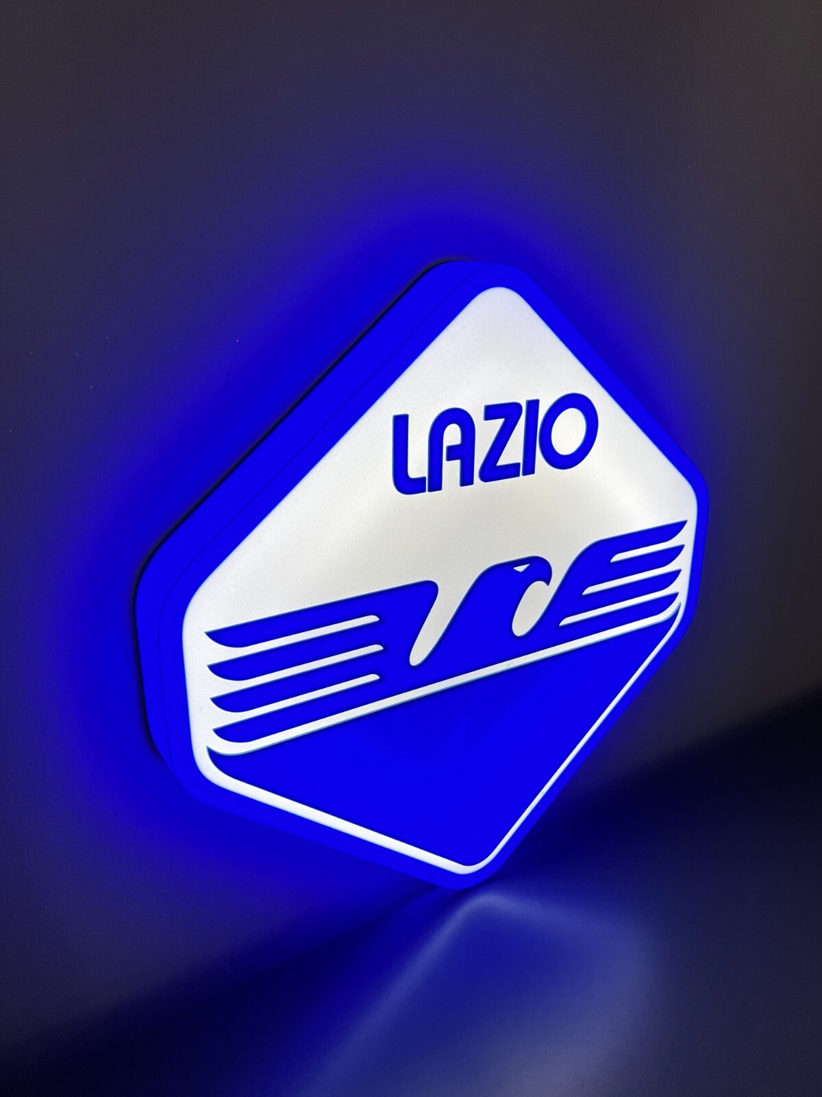 S. S. Lazio football light sign plate lighted sign logo Rome series A