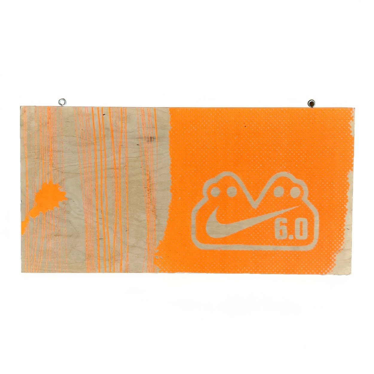 Nike 6.0 Double Sided Store Display Swoosh Sign Promo Advertising Vintage
