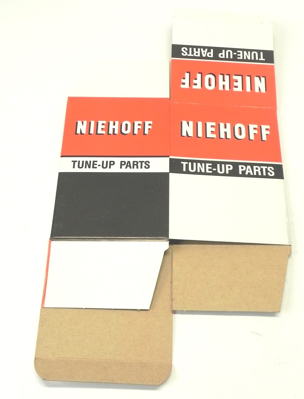VINTAGE NIEHOFF TUNE-UP PARTS DISPLAY BOX *BOX ONLY* #13N NEW UNUSED 5.50″x4″x4″
