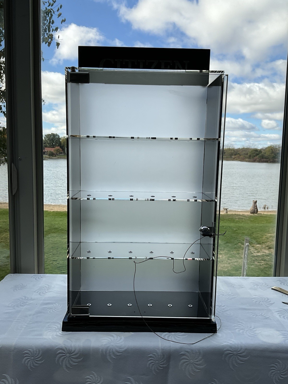 CITIZEN Watch Dealer Display Case Locking Cabinet Acrylic Removable Sides