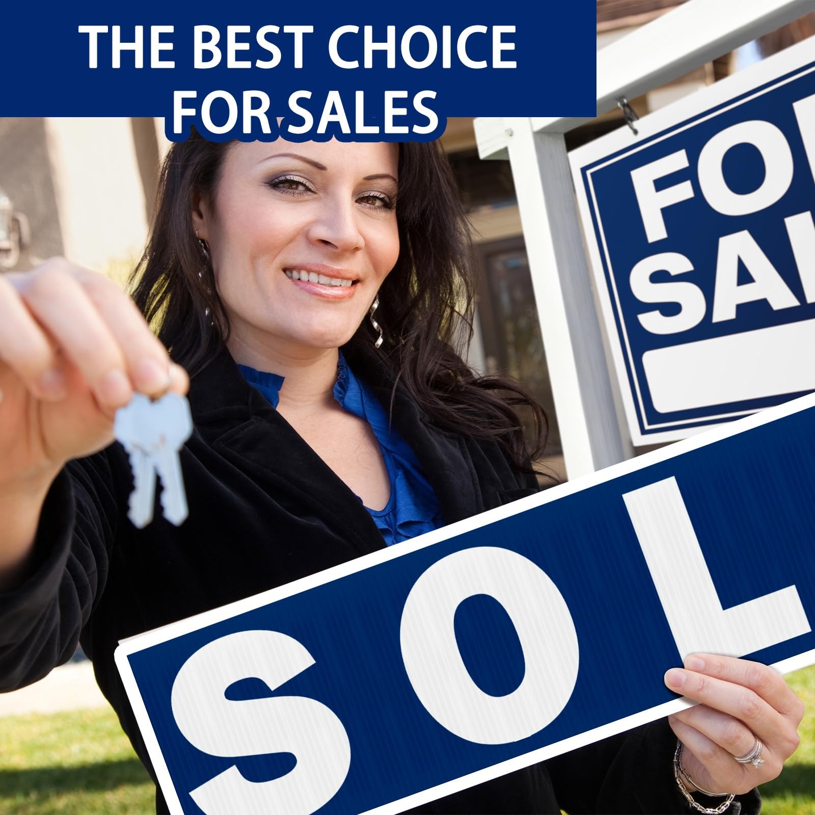 Juexica 12 Pcs Real Estate Rider Signs 24 x 6 Inch Coming Soon, for Sale, Pendin