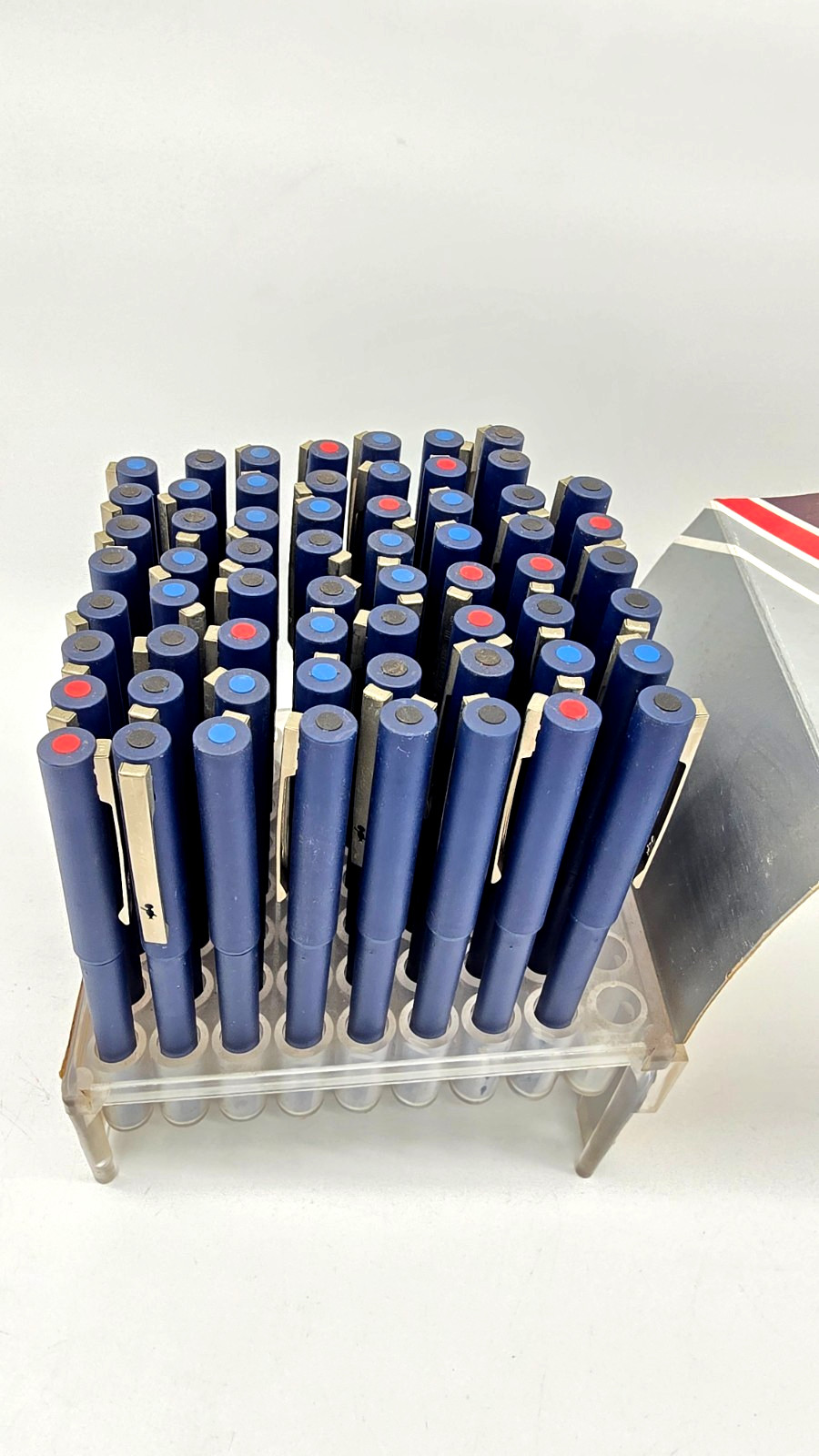 Vintage BIC Metal Point Roller Pens Retail Store Display w/Pens