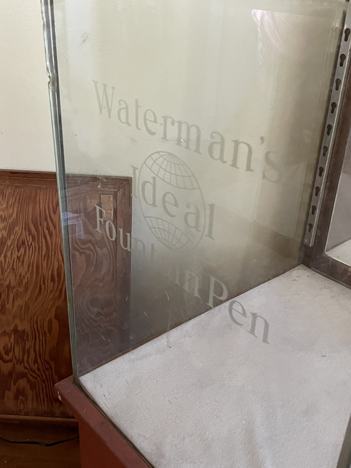 Vintage Waterman Pen Dealer’s Cabinet 42” tall x 19” wide x 26” deep