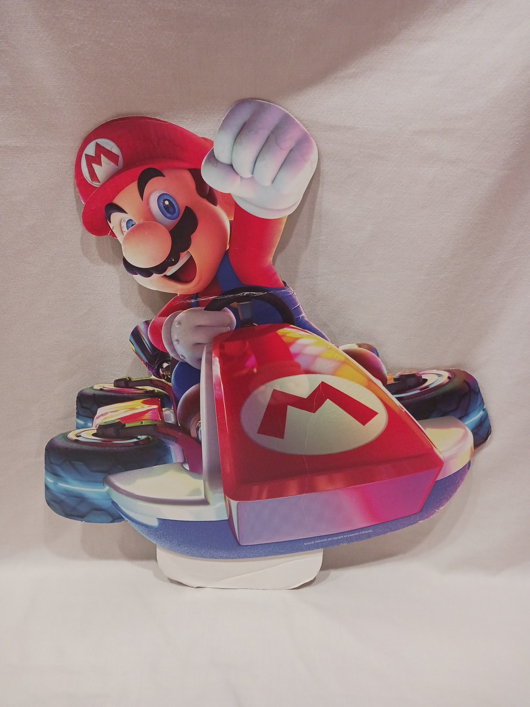 Nintendo Mario Kart 8 Cardboard Store Display Game Stop Promo Standee Room 23″ B