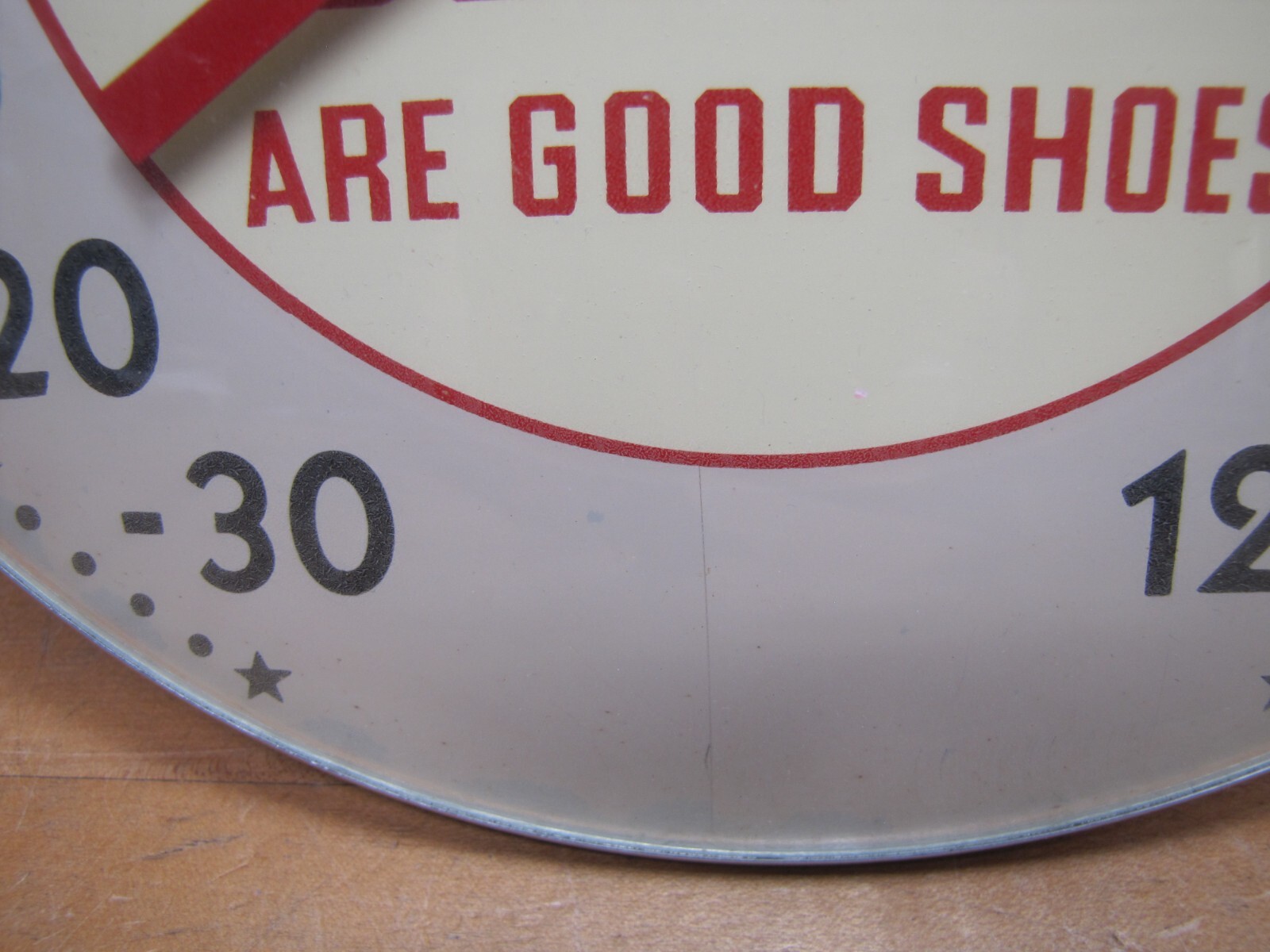 HURD SHOES ARE GOOD SHOES Orig Old Store Display Advertising Thermometer Sign Ad