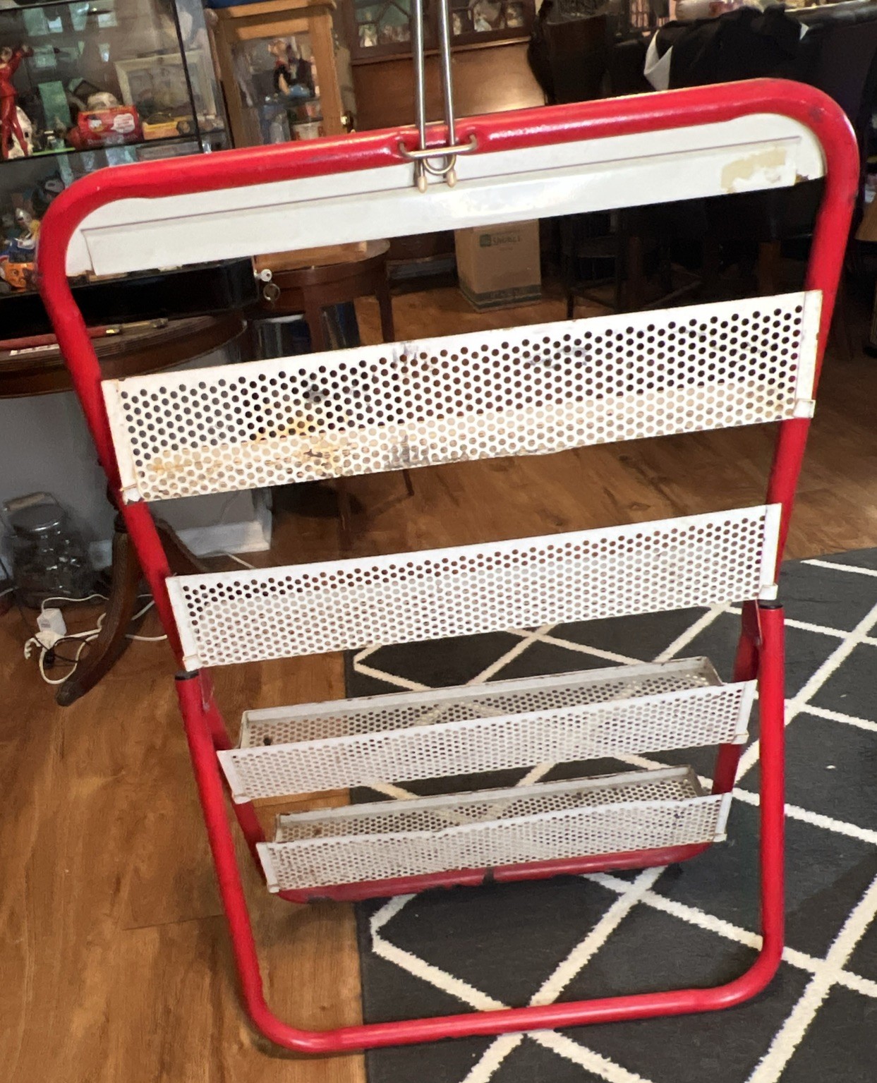 VINTAGE HOSTESS TWINKIE DISPLAY RACK FOR STORE, ALL METAL WITH 4 SHELVES