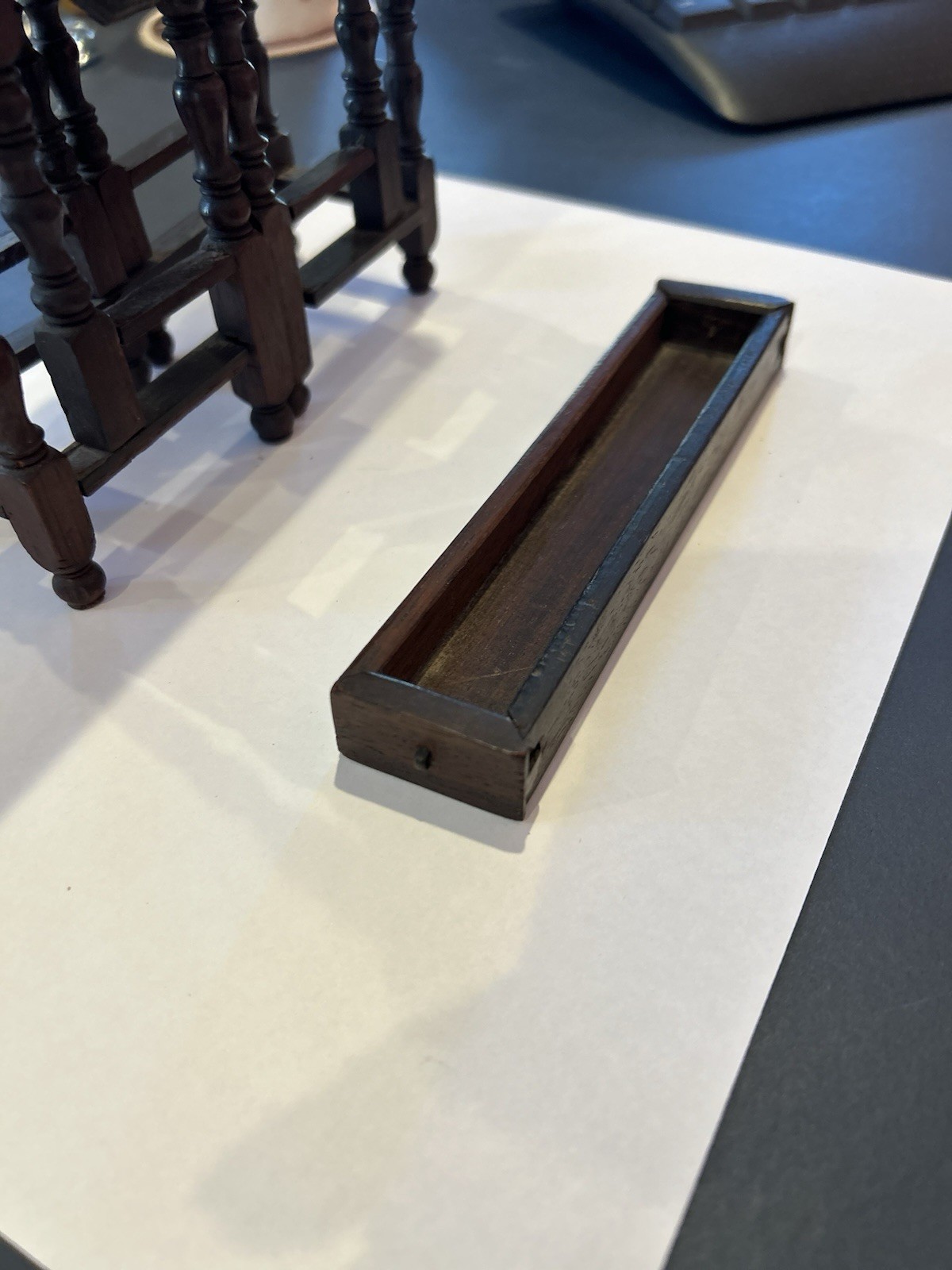 Antique Salesman Sample 1910 Solid Wood Drop Leaf Table